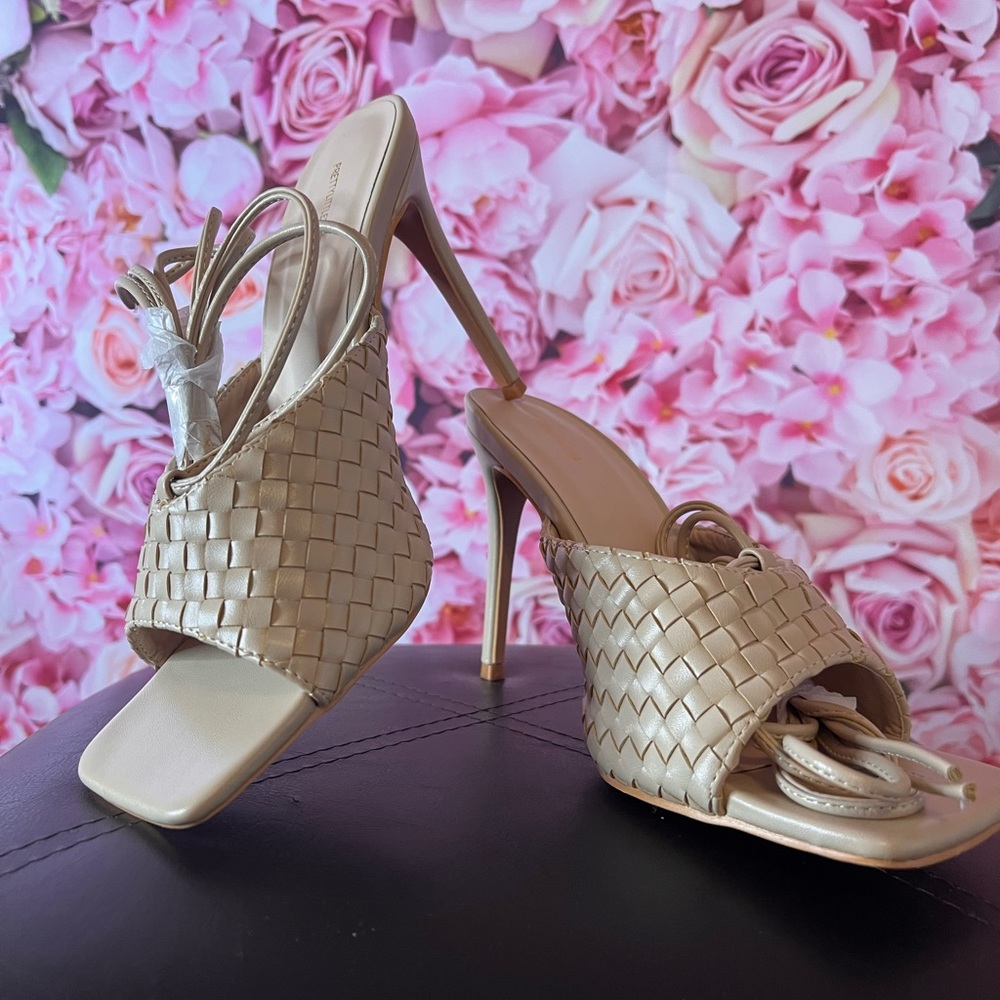 Stone Square Toe Lace Up Strappy Heeled Sandals